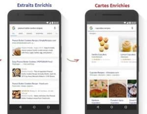 Extraits Cartes enrichies Google